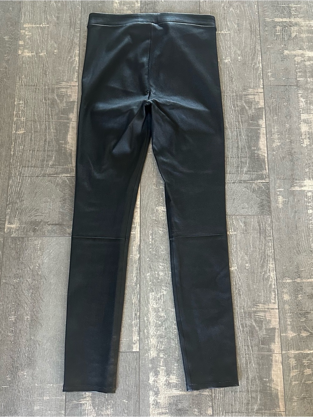 CURRENT ELLIOTT Women’s Black Leather Pull On Pants Sz 28/6 - Picture 4 of 6
